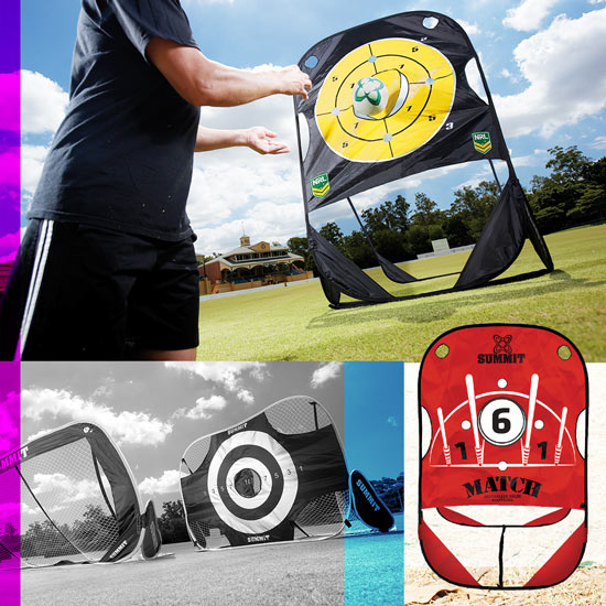 Portable Pop Up Target goals Soccer Rugby AFL SUMMITSPORT