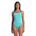 arena Solid Lace Back One-Piece Swimsuit
