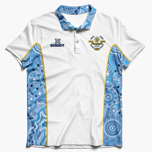 Gilgandra High School Polo (White/Print)