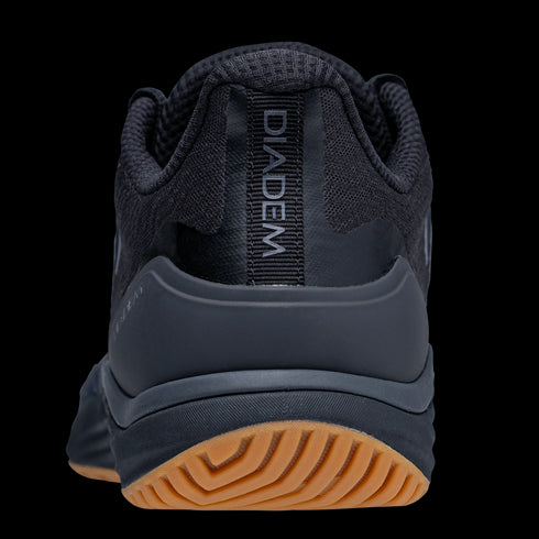Diadem Mens Court Burst (Black/Gum) Court Shoes