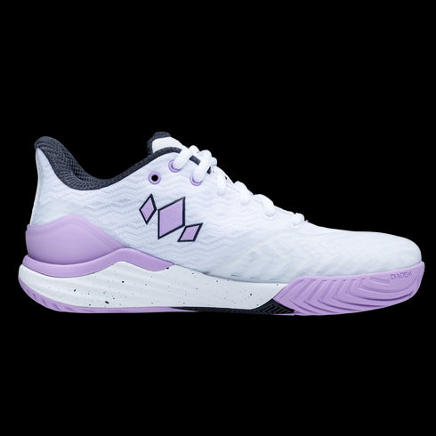 Diadem Womens Court Burst (White/Purple) Court Shoes