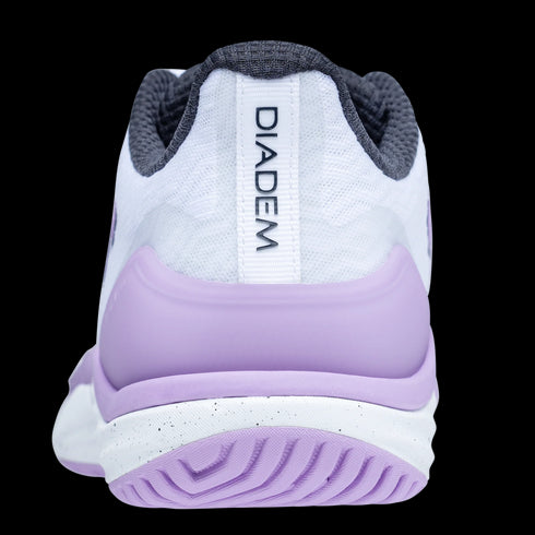 Diadem Womens Court Burst (White/Purple) Court Shoes