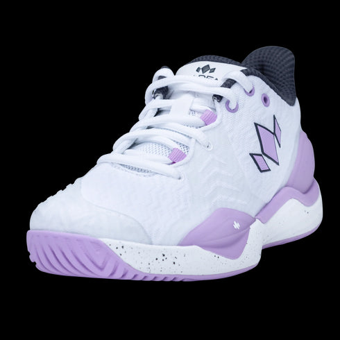 Diadem Womens Court Burst (White/Purple) Court Shoes