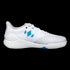 Diadem Womens Court Burst (White/Teal) Court Shoes