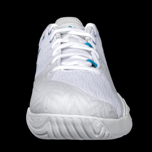 Diadem Womens Court Burst (White/Teal) Court Shoes