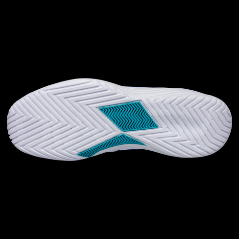Diadem Womens Court Burst (White/Teal) Court Shoes