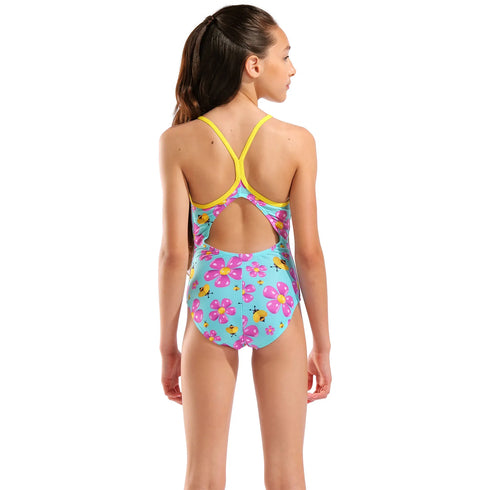 arena Girls Light Drop One-Piece Swimsuit