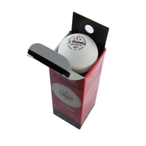 Nittaku Premium 3 Star 40+ ITTF Table Tennis Balls - White