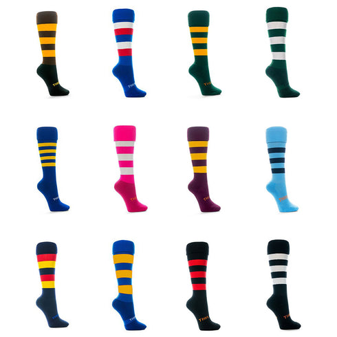 Thinskins Technical Sport Long Socks - 6-Pack - Hoops