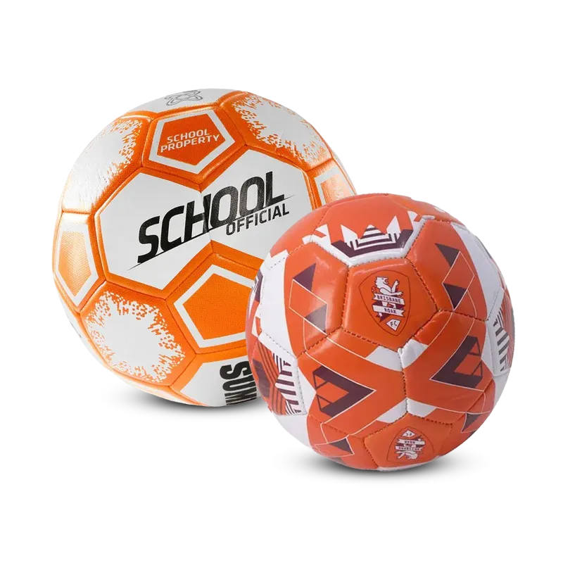 Match Grade Soccer Ball in orange, yellow, red and white