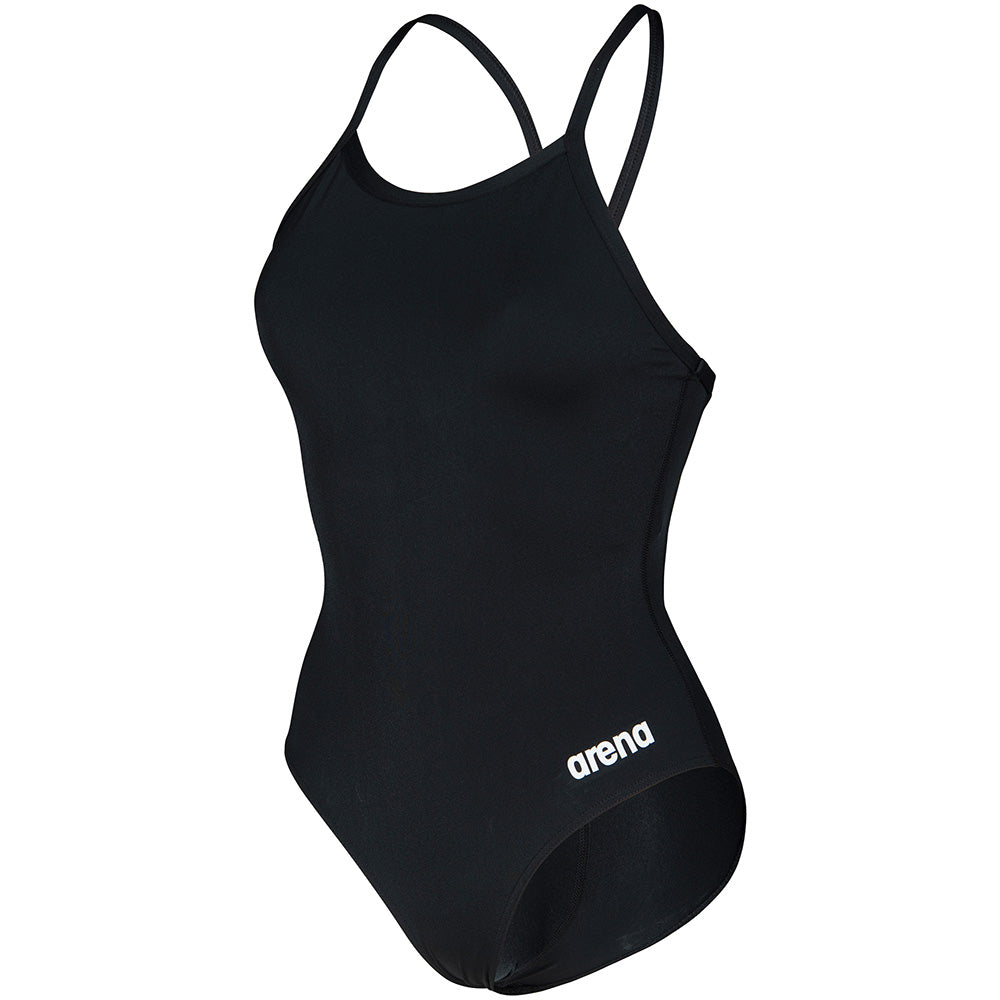 arena Womens Solid Light Drop One-Piece Swimsuit