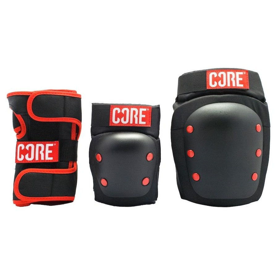 Core Protection Skate Triple Pad Set - Knee/Elbow/Wrist