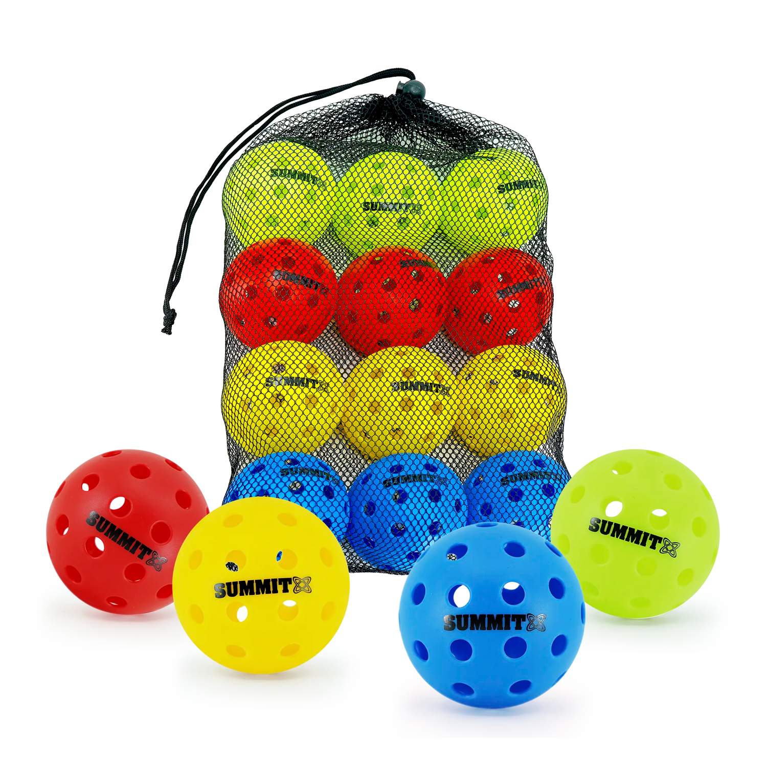 Pickleball Balls | 40 hole Outdoor 12 Pack
