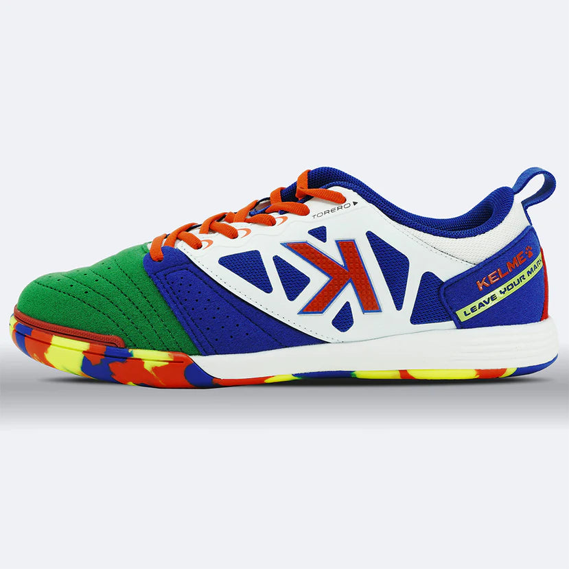 KELME Torero Futsal Shoes - White/Green