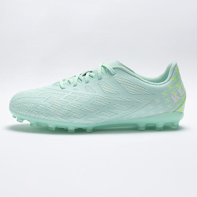 KELME Bolt Sr Football Boots in mint, side view of single shoe
