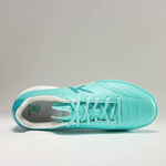 KELME Neo Sr Turf Boots for artificial surfaces - in mint colour, shot from above showing the inside of shoe