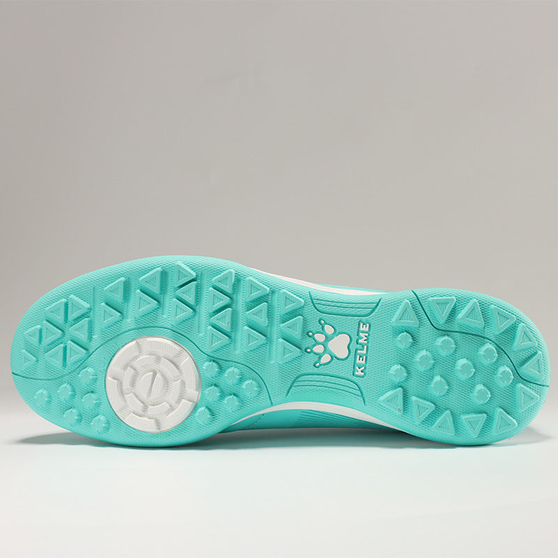 KELME Neo Sr Turf Boots in mint colour - shot of sole of shoe
