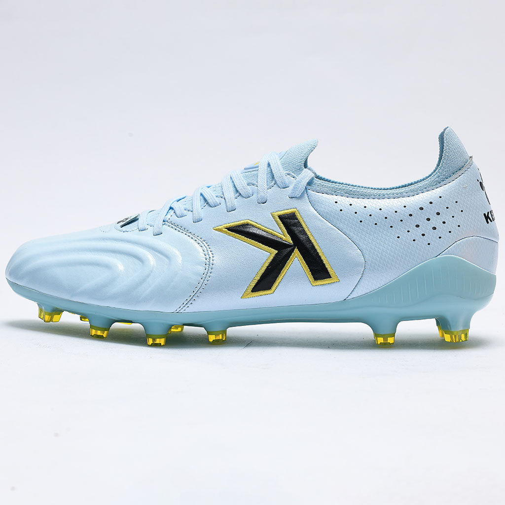 KELME Kanga X Football Boots in sky blue, side view of single shoe