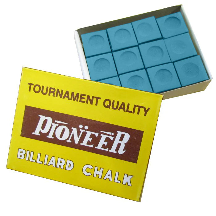 Pioneer Billiard Pool Chalk - 12 Pack