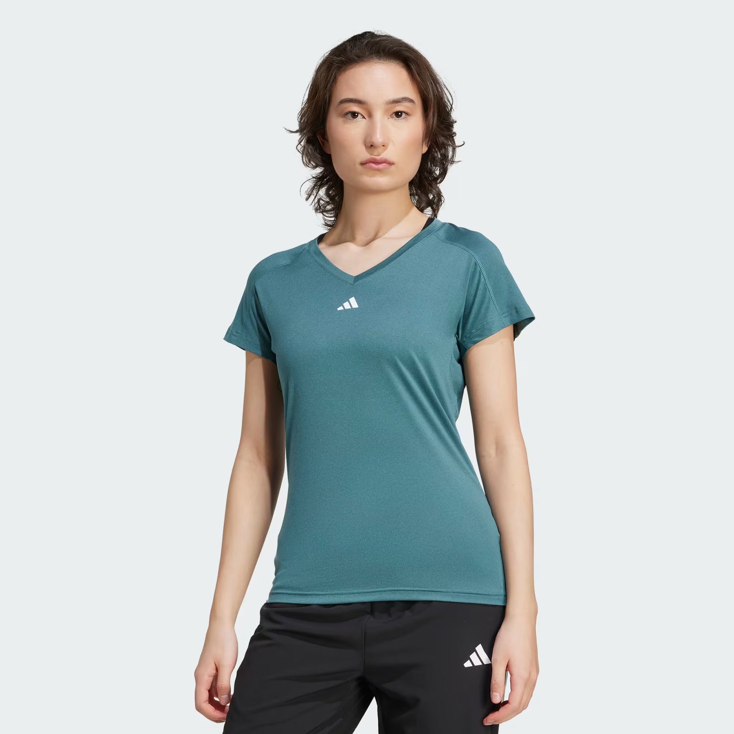 adidas AEROREADY Train Essentials Minimal Branding V-Neck Tee
