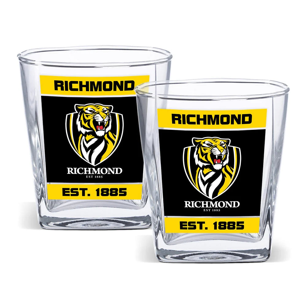 AFL Richmond Tigers 2-Pack Spirit Glasses