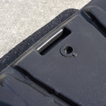 Close up of netball stand base showing where you fill with water or sand