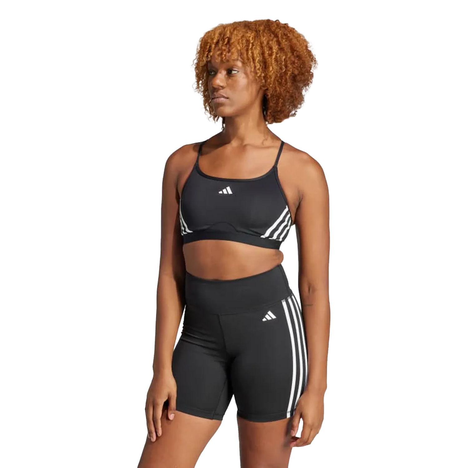 adidas Aeroreact Training Light-Support 3-Stripes Bra