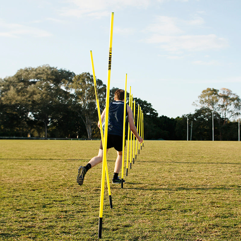 SUMMIT Single-Piece Agility Poles - 10 Pack
