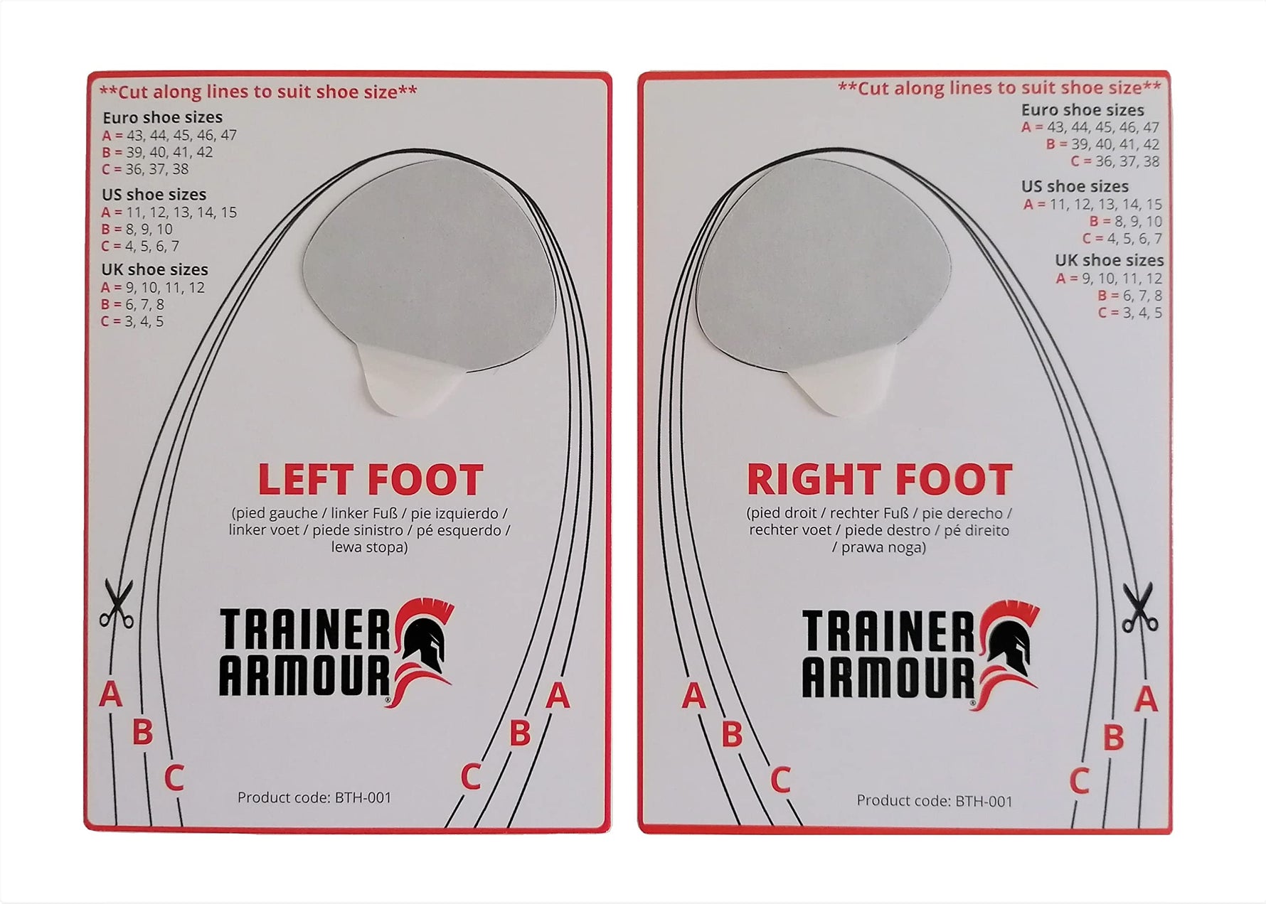 Trainer Armour Big Toe Hole Preventer 