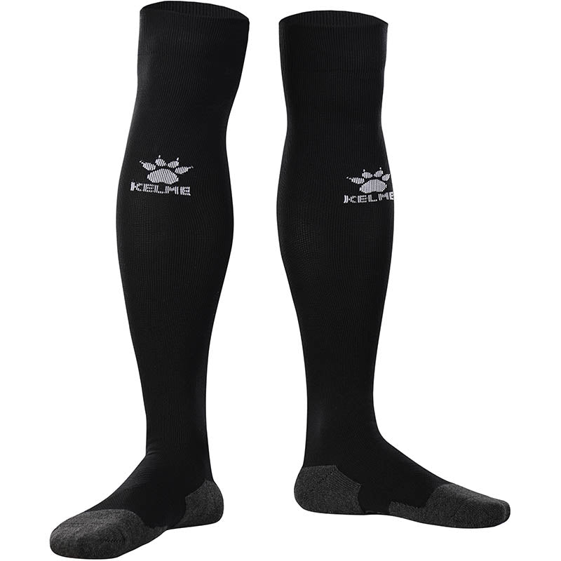 Kelme Football Grip Socks Black colour and long. Football knee high grip socks for professional soccer players