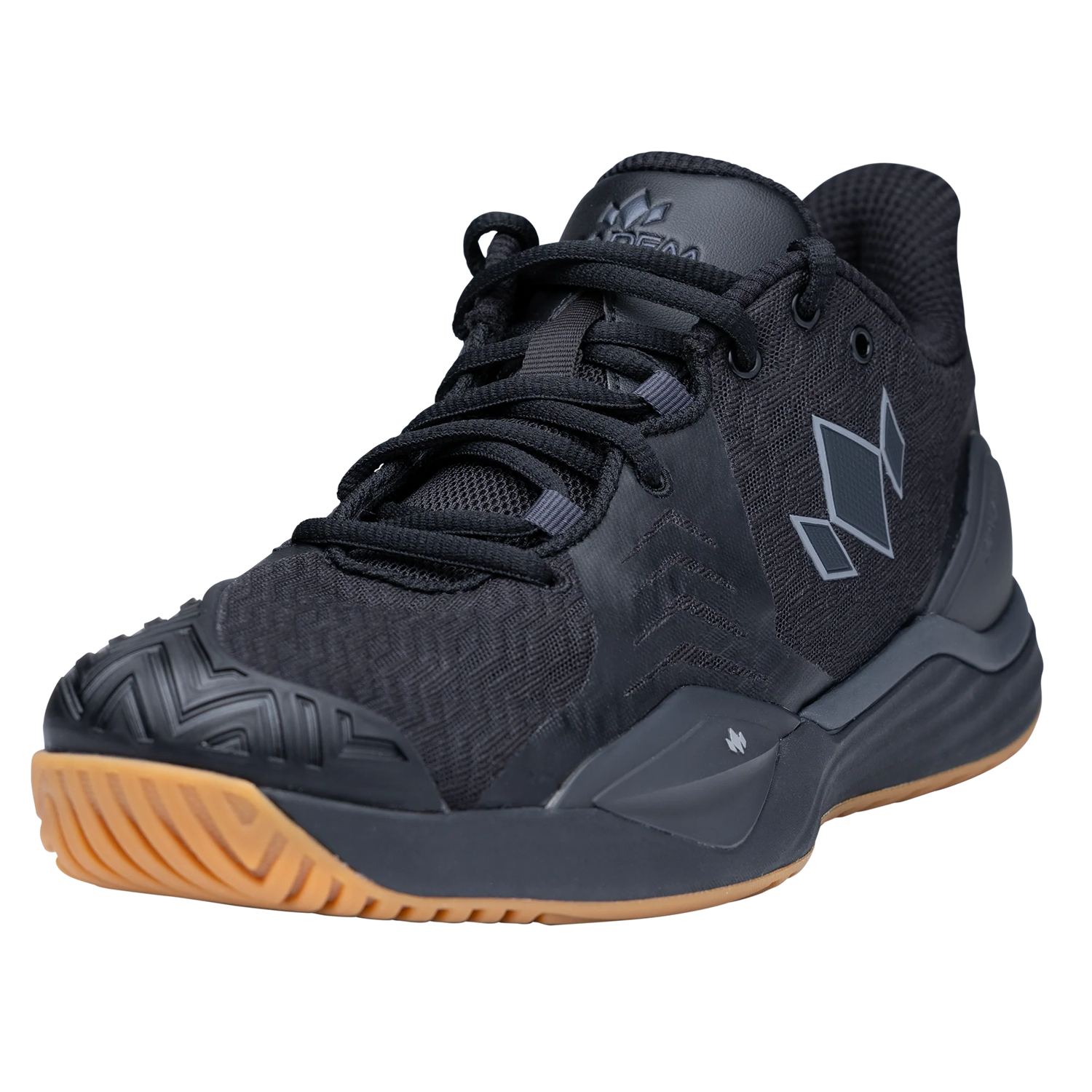 Diadem Mens Court Burst (Black/Gum) Court Shoes