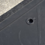 Close up of netball stand base showing where you add the water or sand