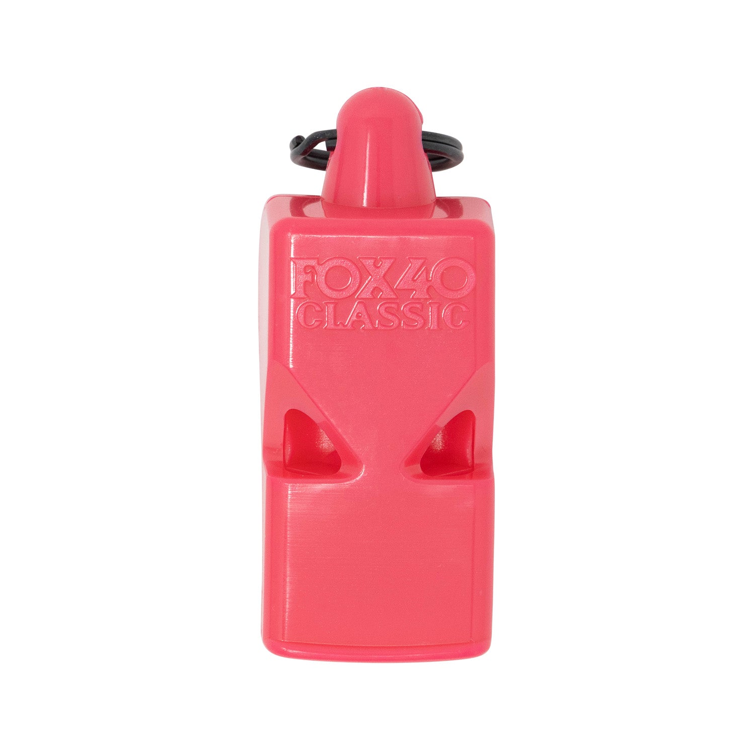 Pink FOX40 classic whistle top view