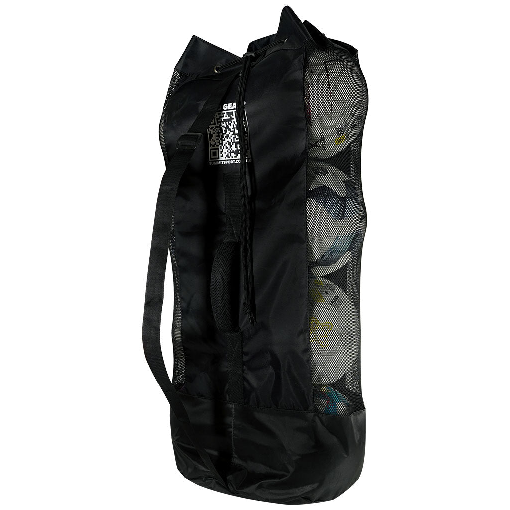 Back view of heavy duty 8 ball bag showing adjustable strap