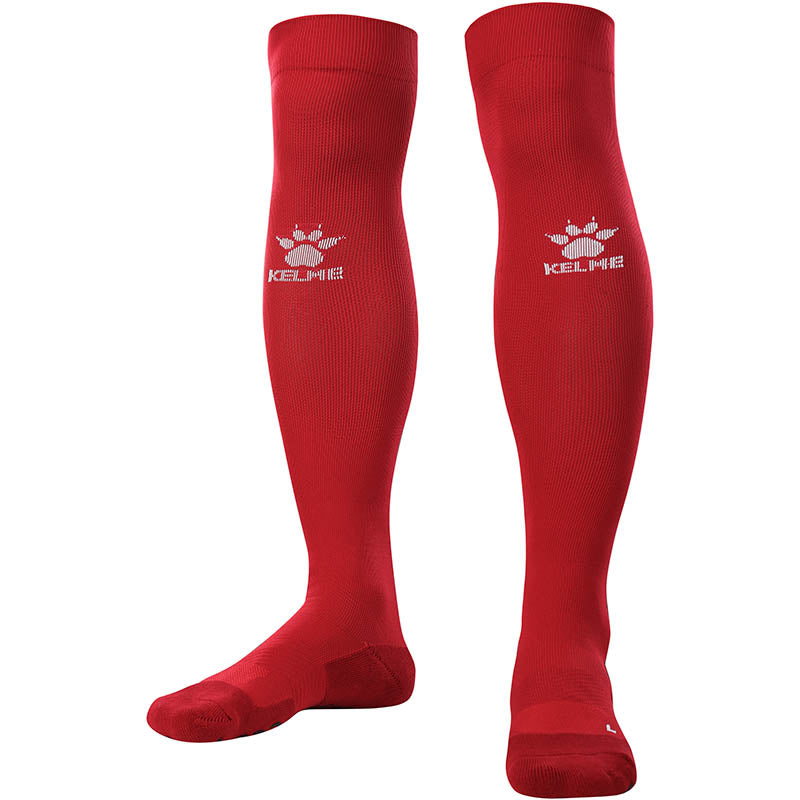 Kelme Football Grip Socks Red long. Football knee high grip socks for professional soccer players