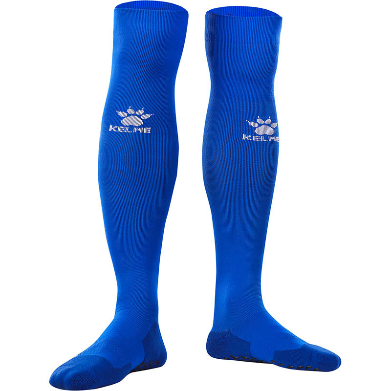 Kelme Football Grip Socks Blue long. Football knee high grip socks for professional soccer players