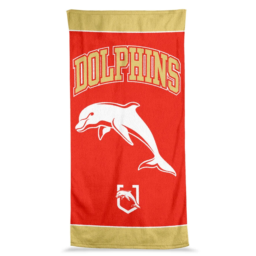 NRL Redcliffe Dolphins Jumbo Beach Towel