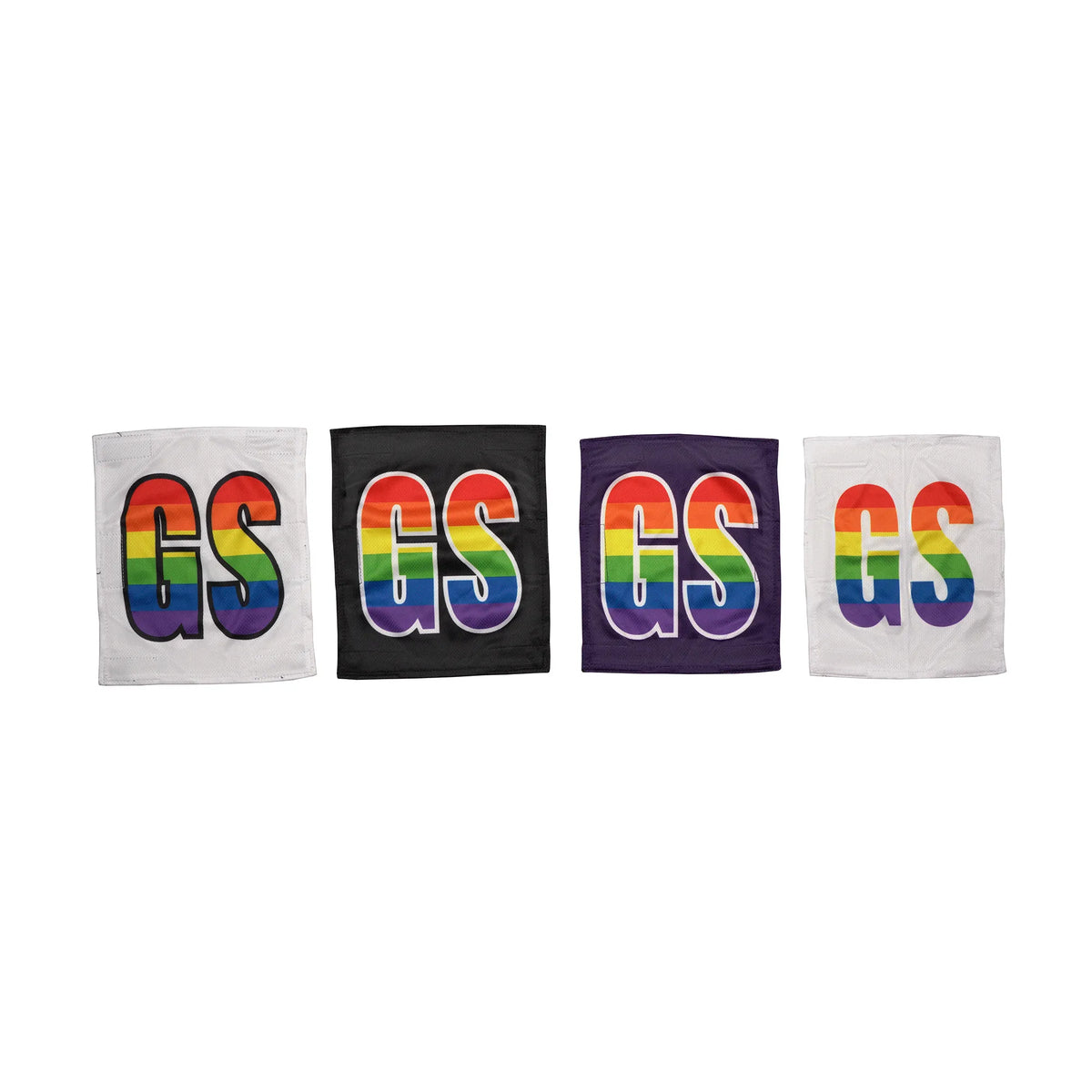 netball dress team patches with rainbow printing