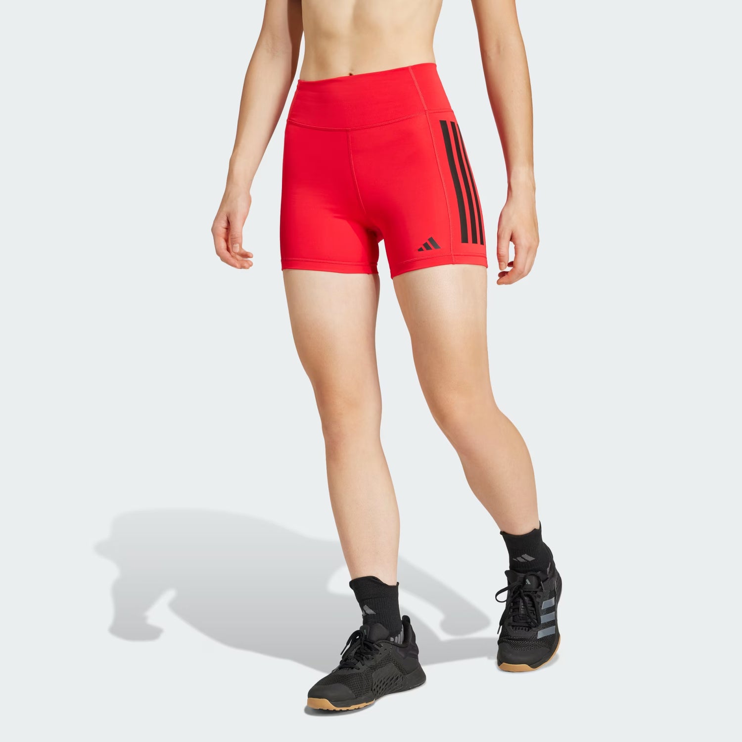 adidas Optimé 3-Stripes 1/4 Short Leggings