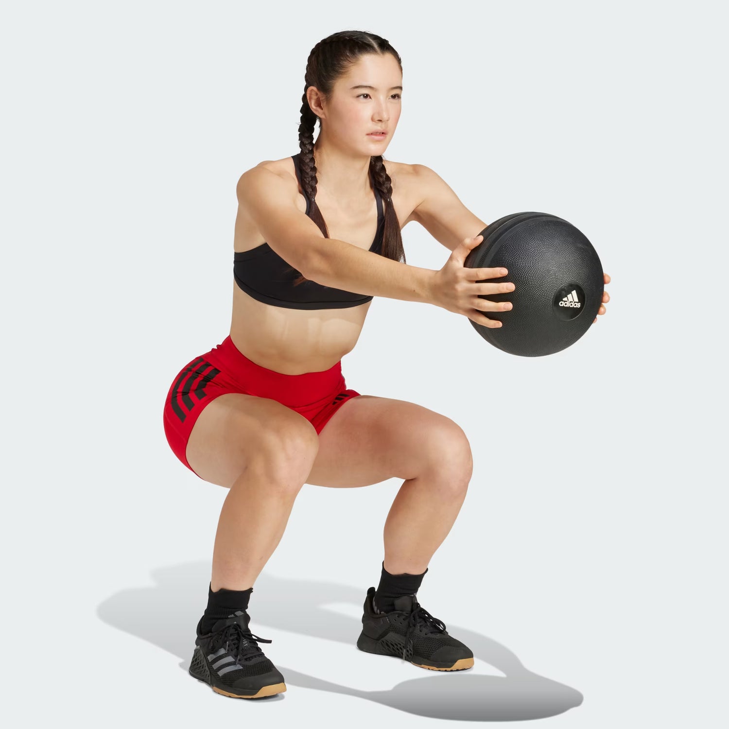 adidas Optimé 3-Stripes 1/4 Short Leggings