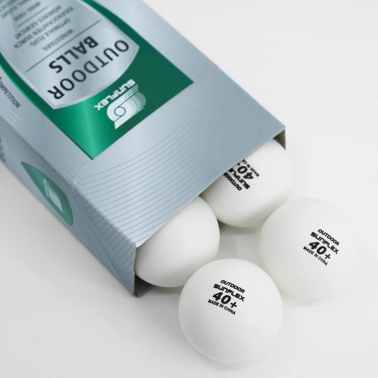 SUNFLEX Outdoor Table Tennis Balls - WHITE
