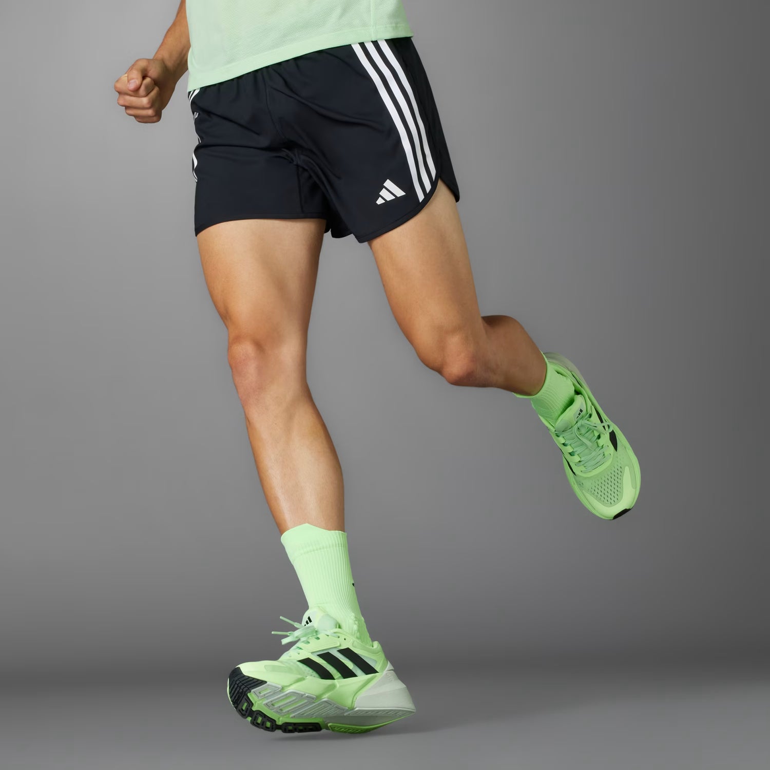 adidas Own The Run 3-Stripes Mens Shorts