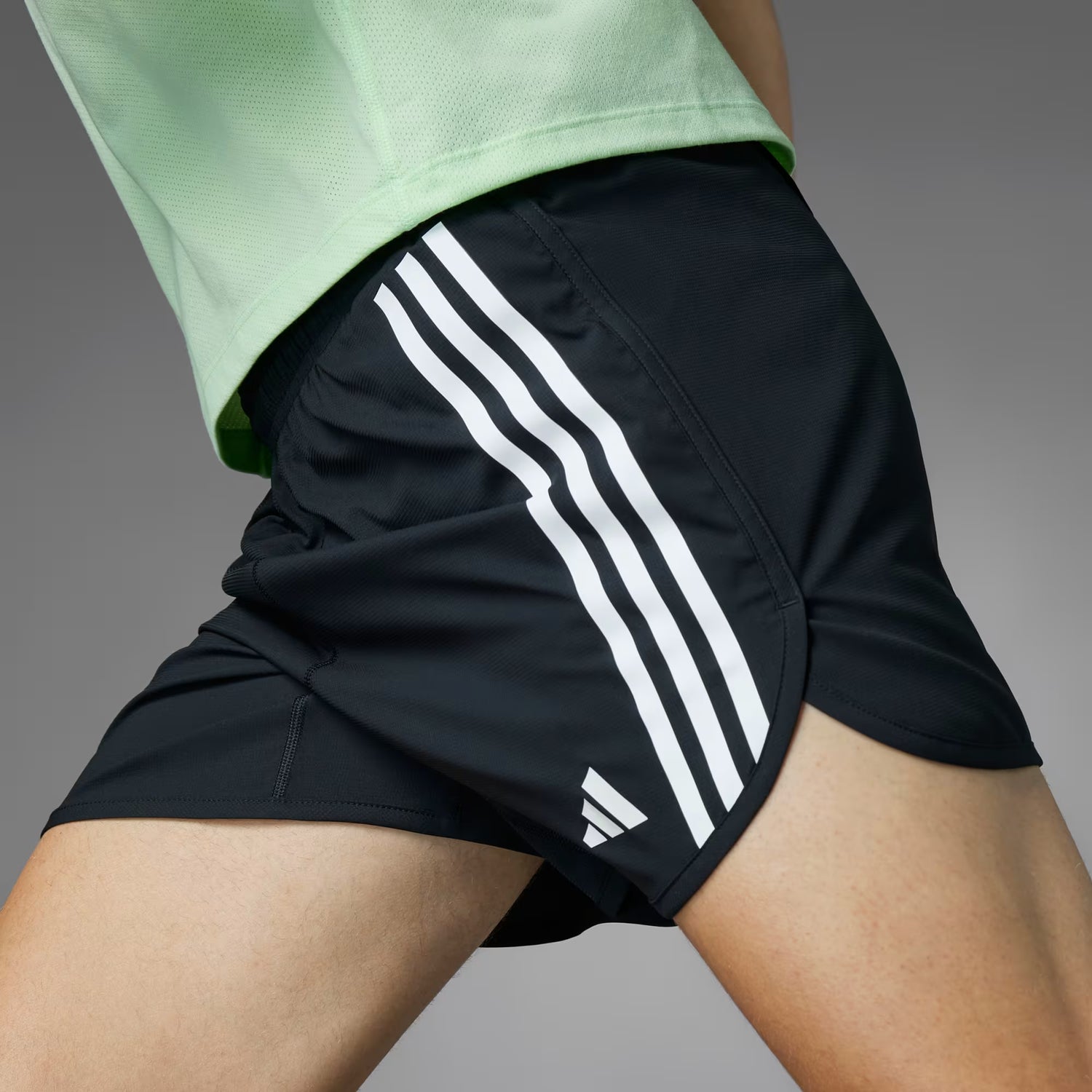 adidas Own The Run 3-Stripes Mens Shorts