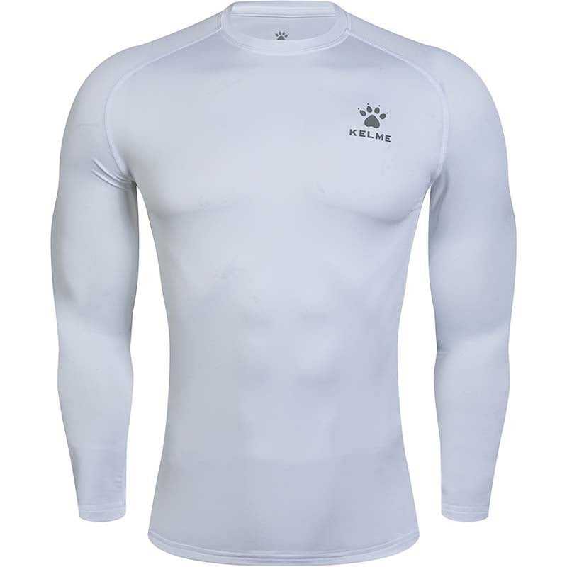 KELME Long Sleeve Tight T-Shirt - White - Asquith