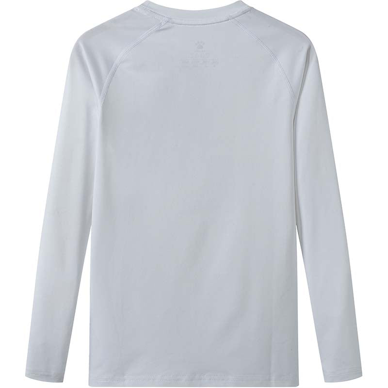KELME Kids Long Sleeve Tight T-Shirt - White - Asquith