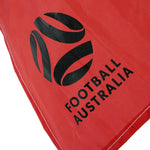 Linesman flag for soccer. Football Australia logo for approved side line flags. 