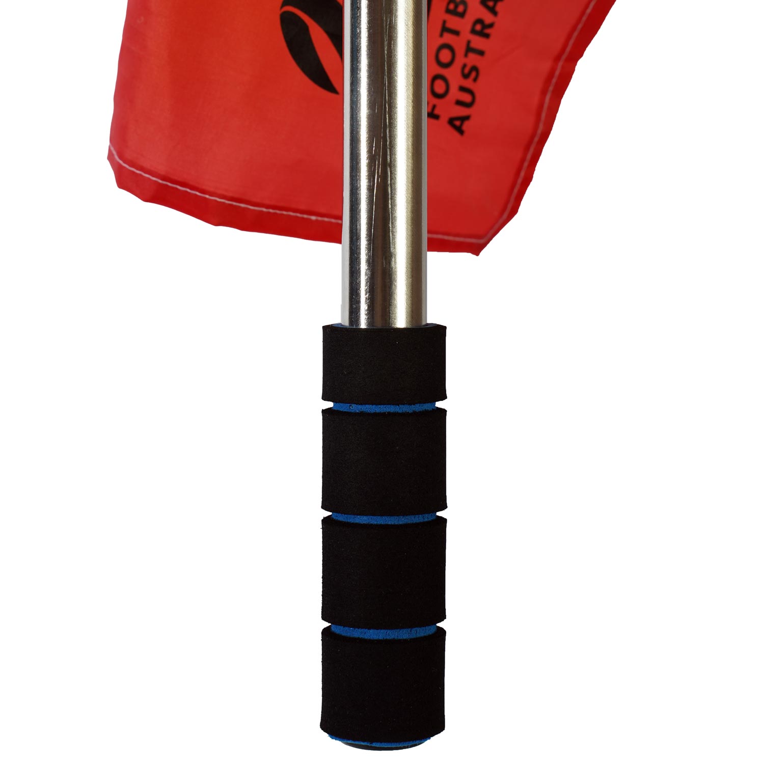 Steel frame makes the sideline flag tough and perfect for soccer clubs, referees and coaches.