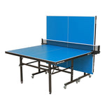 SUNFLEX Euro T-160 Indoor Table Tennis Table front angle with ping pong net