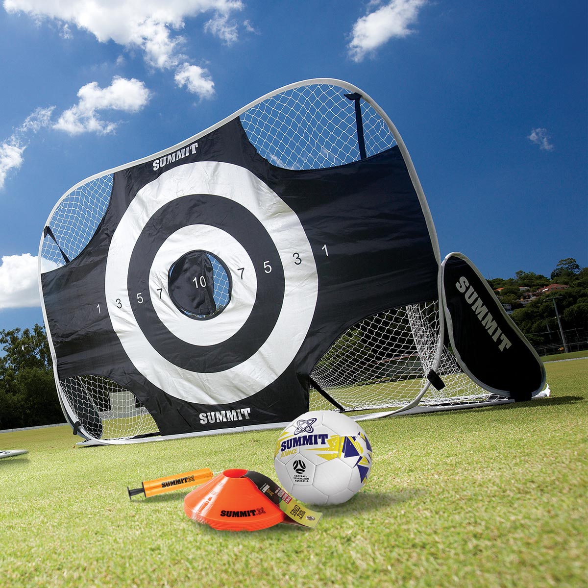 Portable Pop-Up Target goals | Soccer, Rugby, AFL – SUMMITSPORT