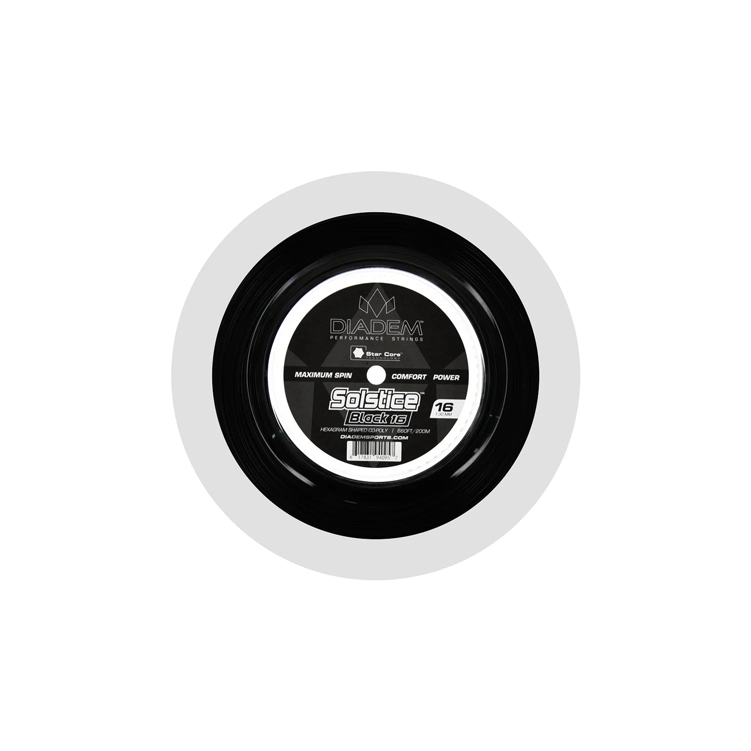Diadem Solstice Black Tennis String Reel
